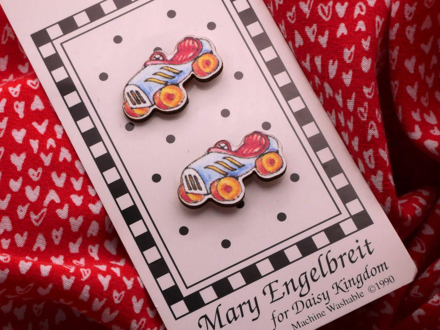 Mary Engelbreit Car Buttons Carded 13x24mm
