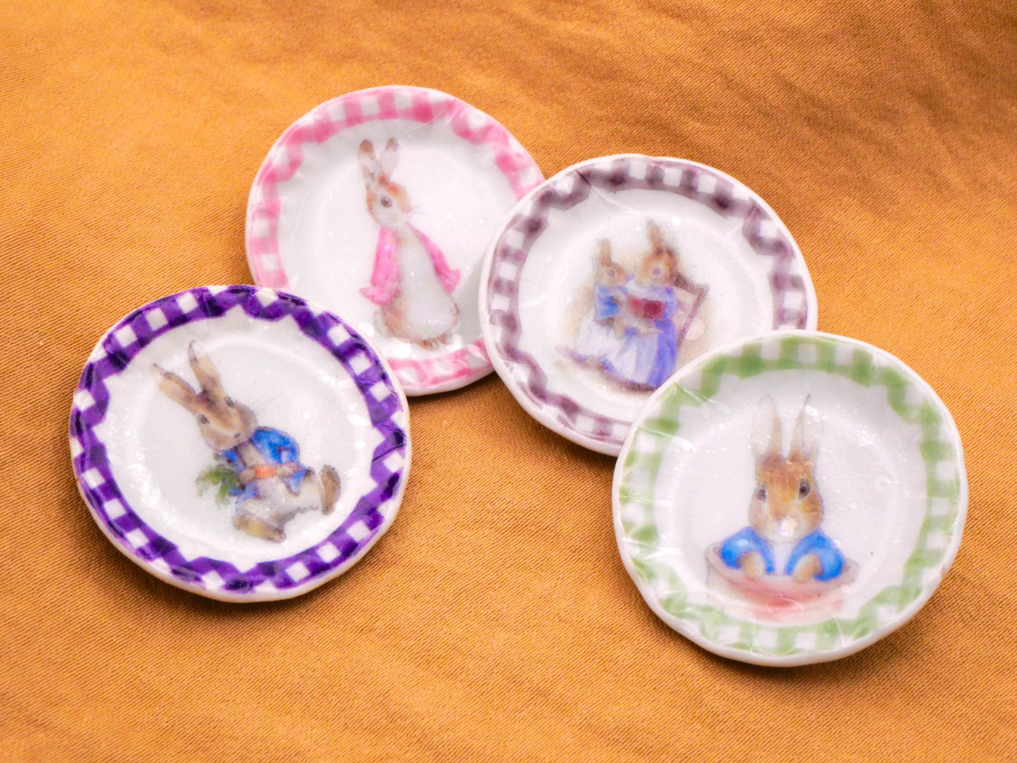 Peter Rabbit Beatrix Potter Transfer Ceramic Button Various 26mm