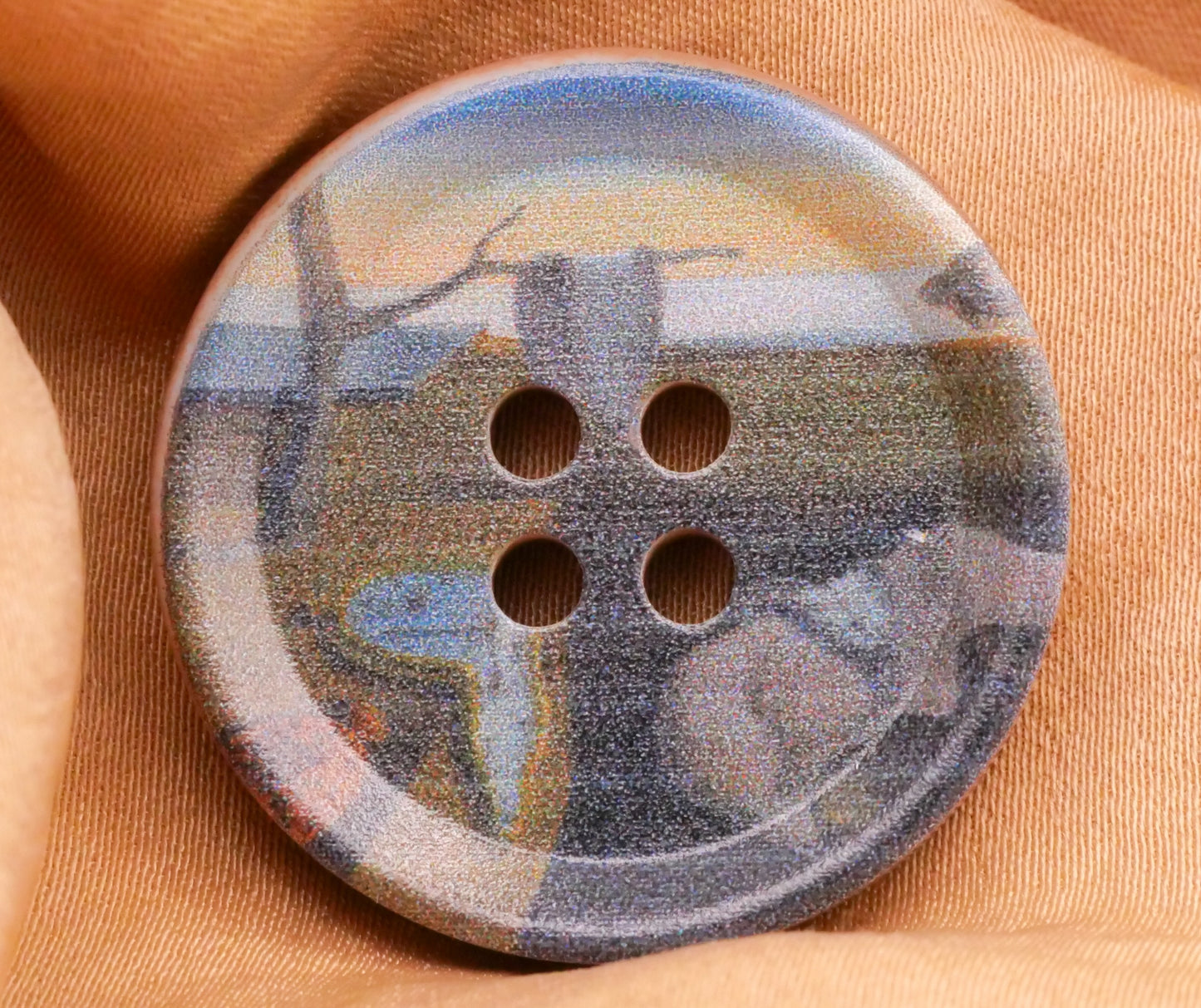Famous Paintings Art Inspired Wood Sew-Thru Buttons Various 30mm