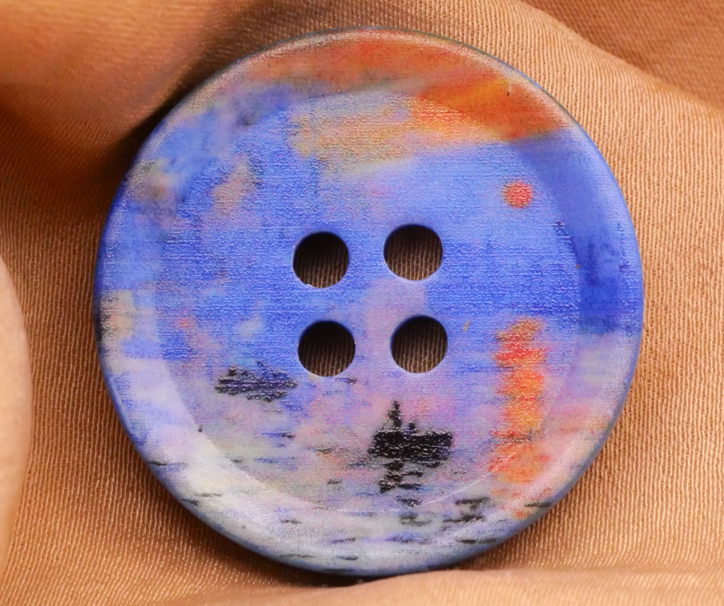 Famous Paintings Art Inspired Wood Sew-Thru Buttons Various 30mm