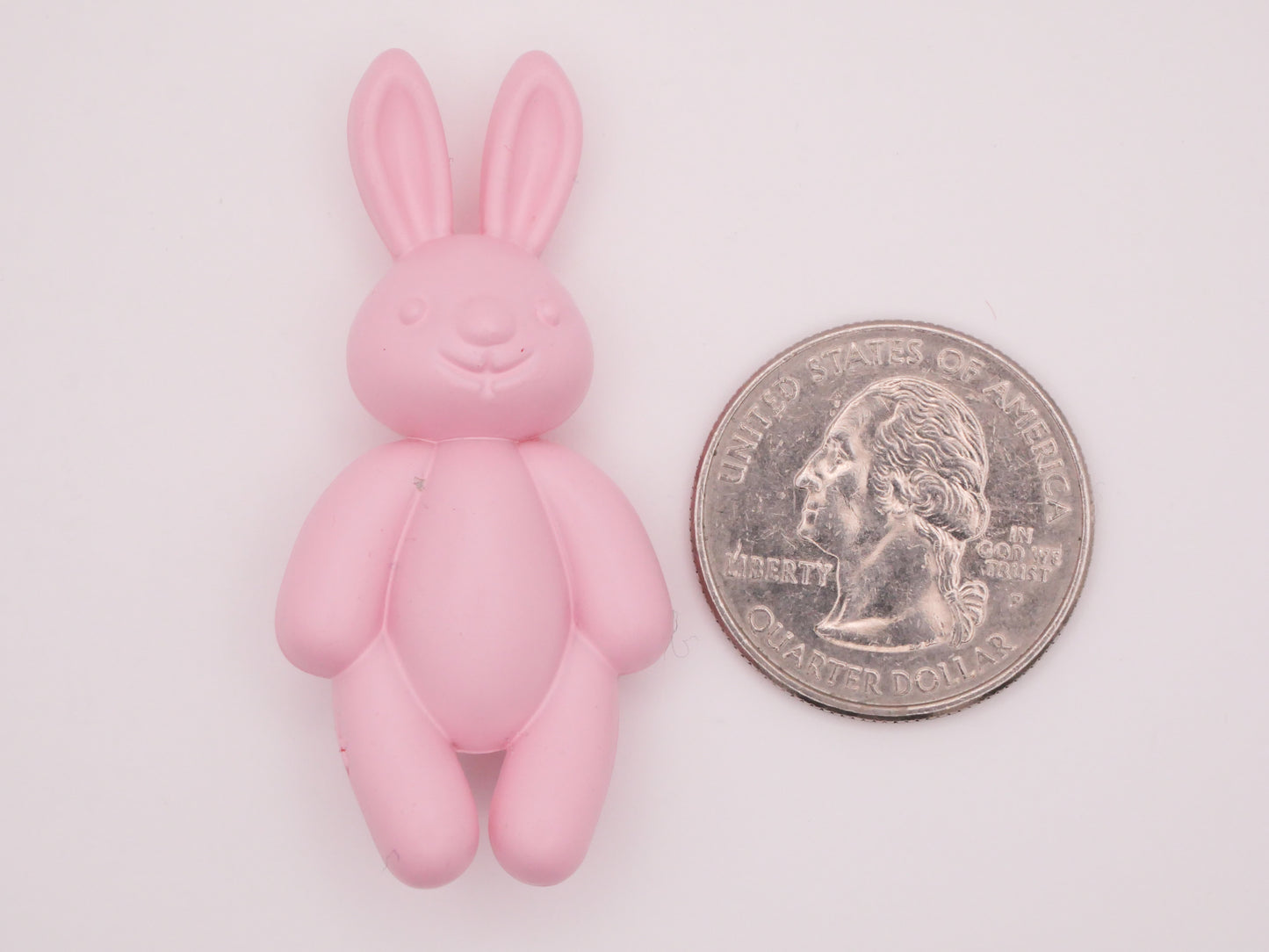 Bunny Rabbit Plastic Self-Shank Pink Yellow Purple Large Button Various 24x50mm