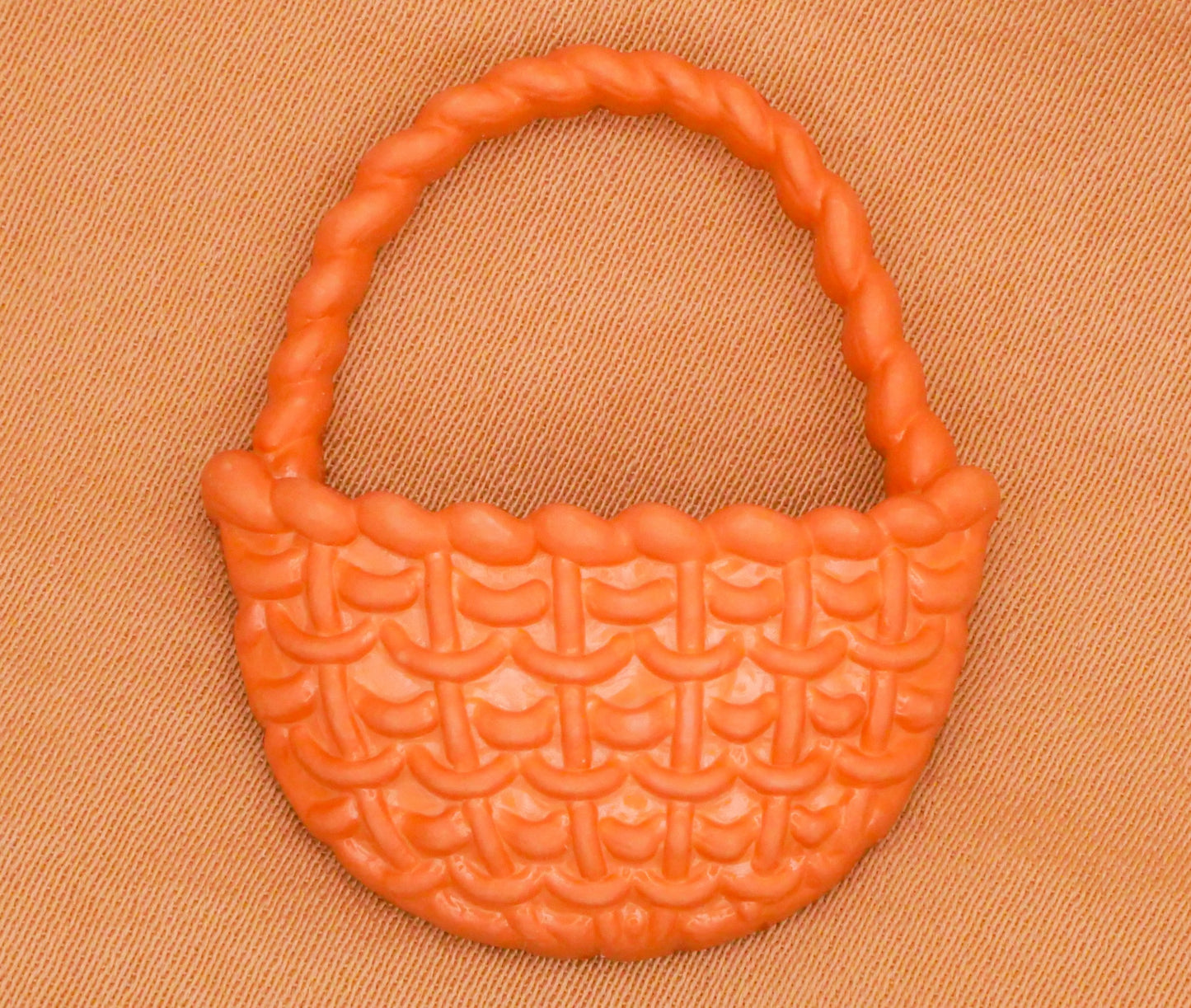 Basket Flower Picnic Wicker Plastic Button 27x32mm