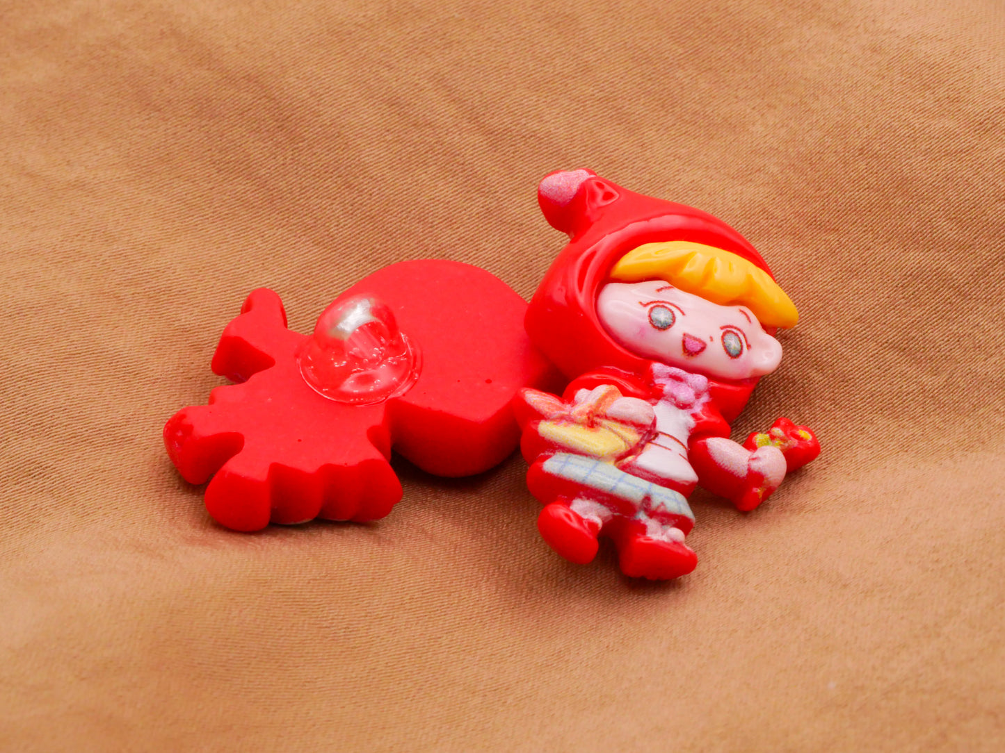 Little Red Riding Hood Kids Plastic Button 22x31mm