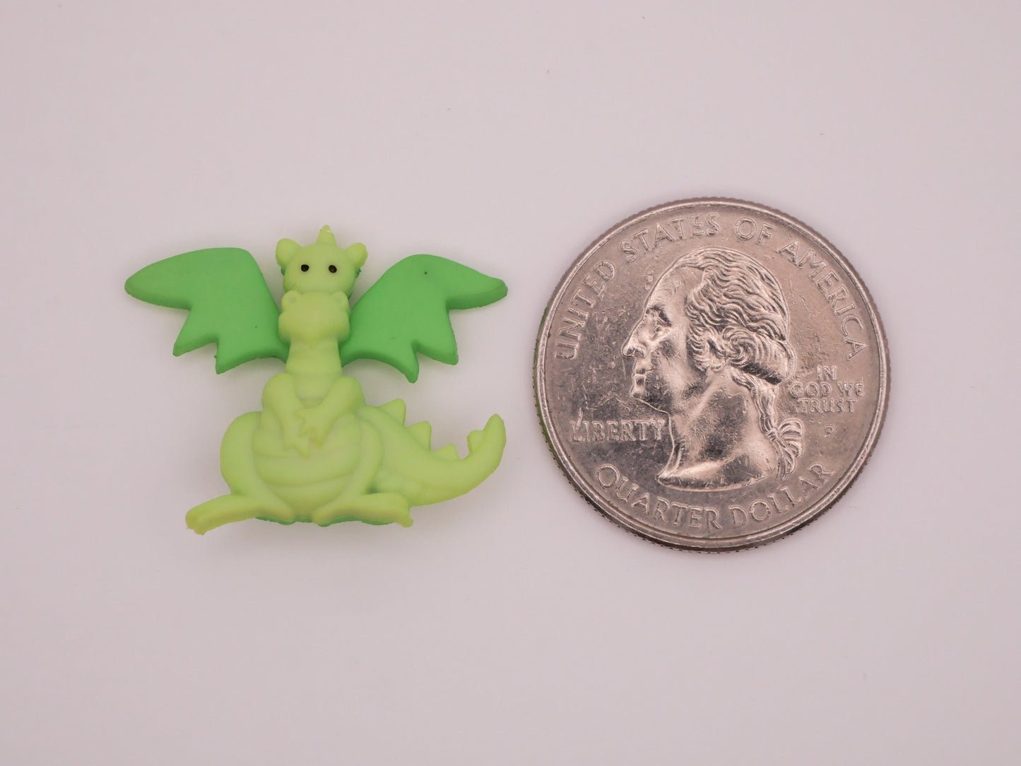 Dragon Green Snap Together Kids Plastic Button 21x26mm