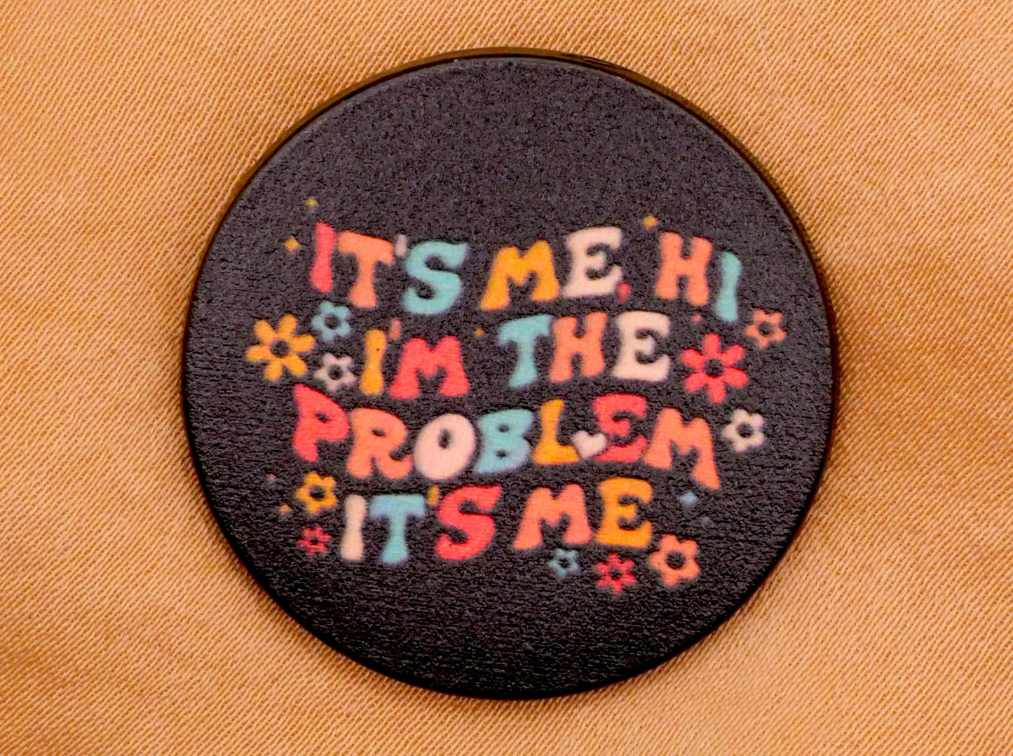 Music Lyrics Disco Glitter
Enamel Metal Button Various 30-31mm