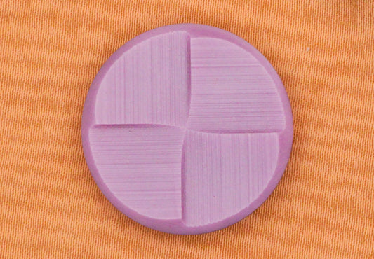 Pinwheel Purple Texture Vintage Tunnel Shank Button 23mm