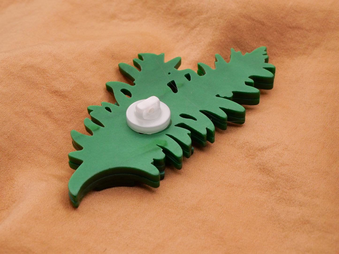 Lily of the Valley Flower Acrylic Plastic Large Button 39x77mm