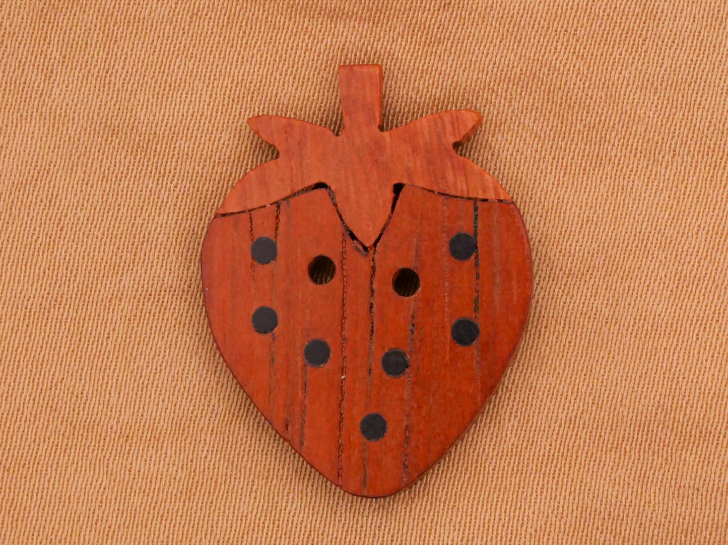 Watermelon Strawberry Fruit Wood Multi-Tone Button Various 15-30mm