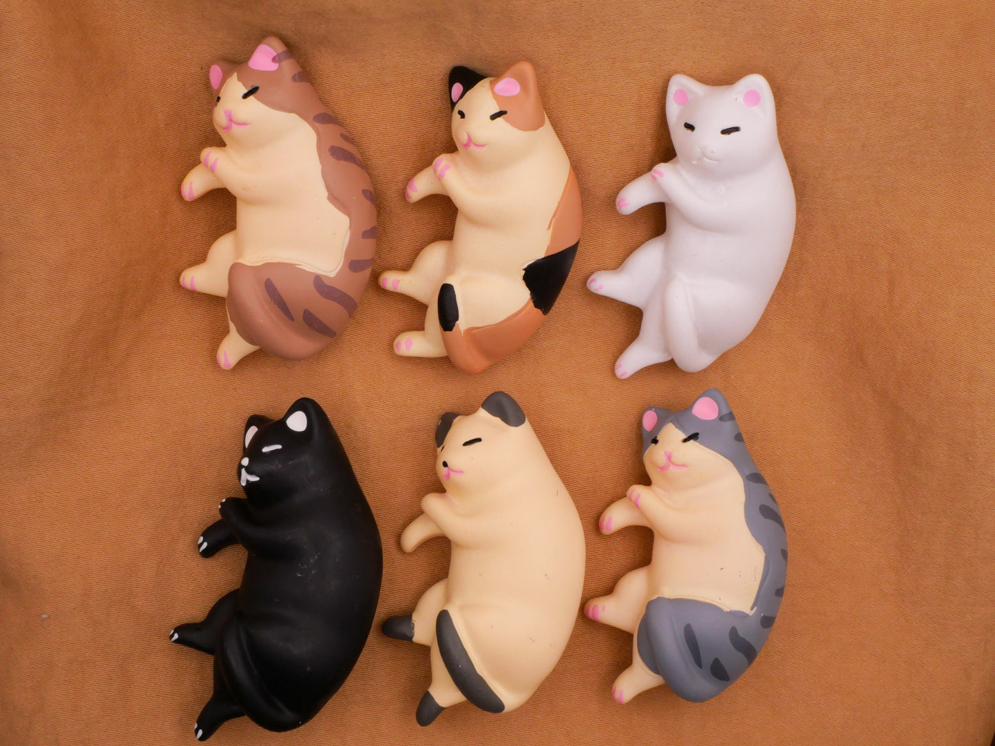 Cat Kitty Sleeping Large Plastic Button Various 27x43mm