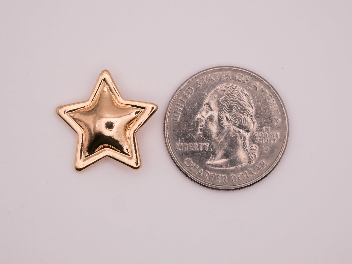 Gold Star Back to School Teacher Metal Button 20mm