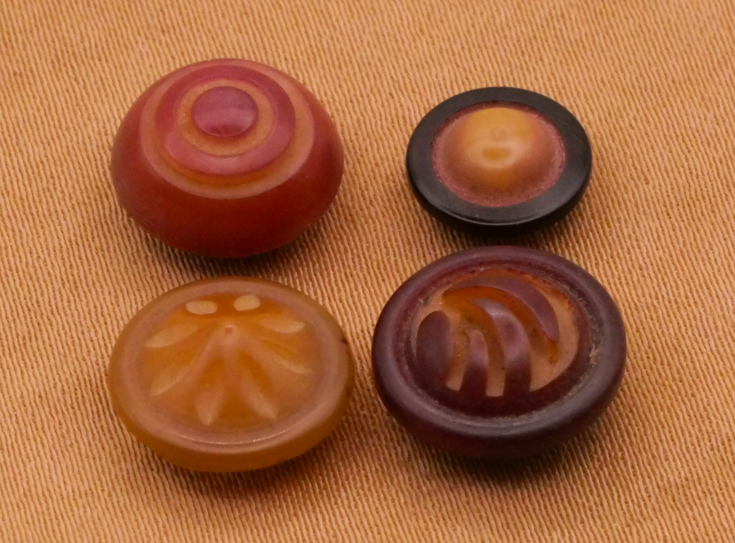 Vegetable Ivory Carved Vintage Small Tagua Nut Button Various 8-11mm