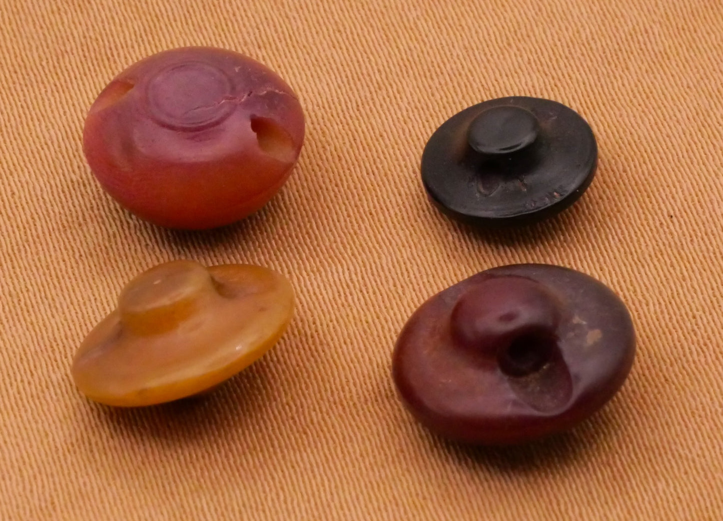 Vegetable Ivory Carved Vintage Small Tagua Nut Button Various 8-11mm