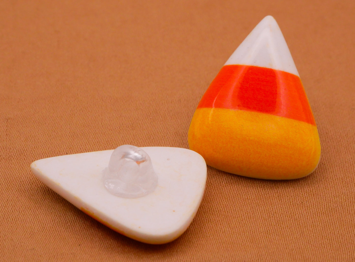 Candy Corn Halloween Plastic Set of Three Buttons 20x25mm