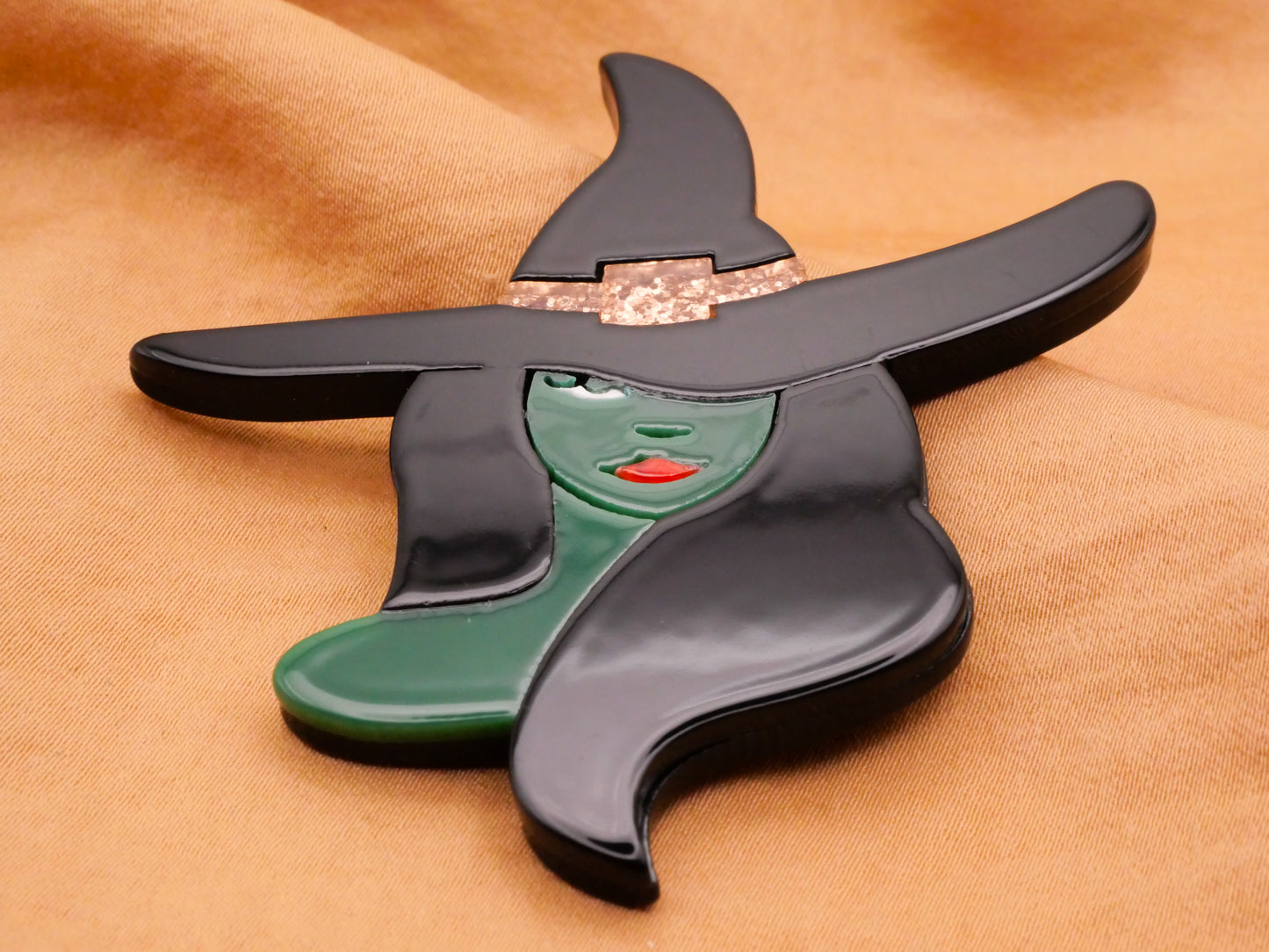 Wicked Witch Elphaba Large Acrylic Plastic Button 65x66mm