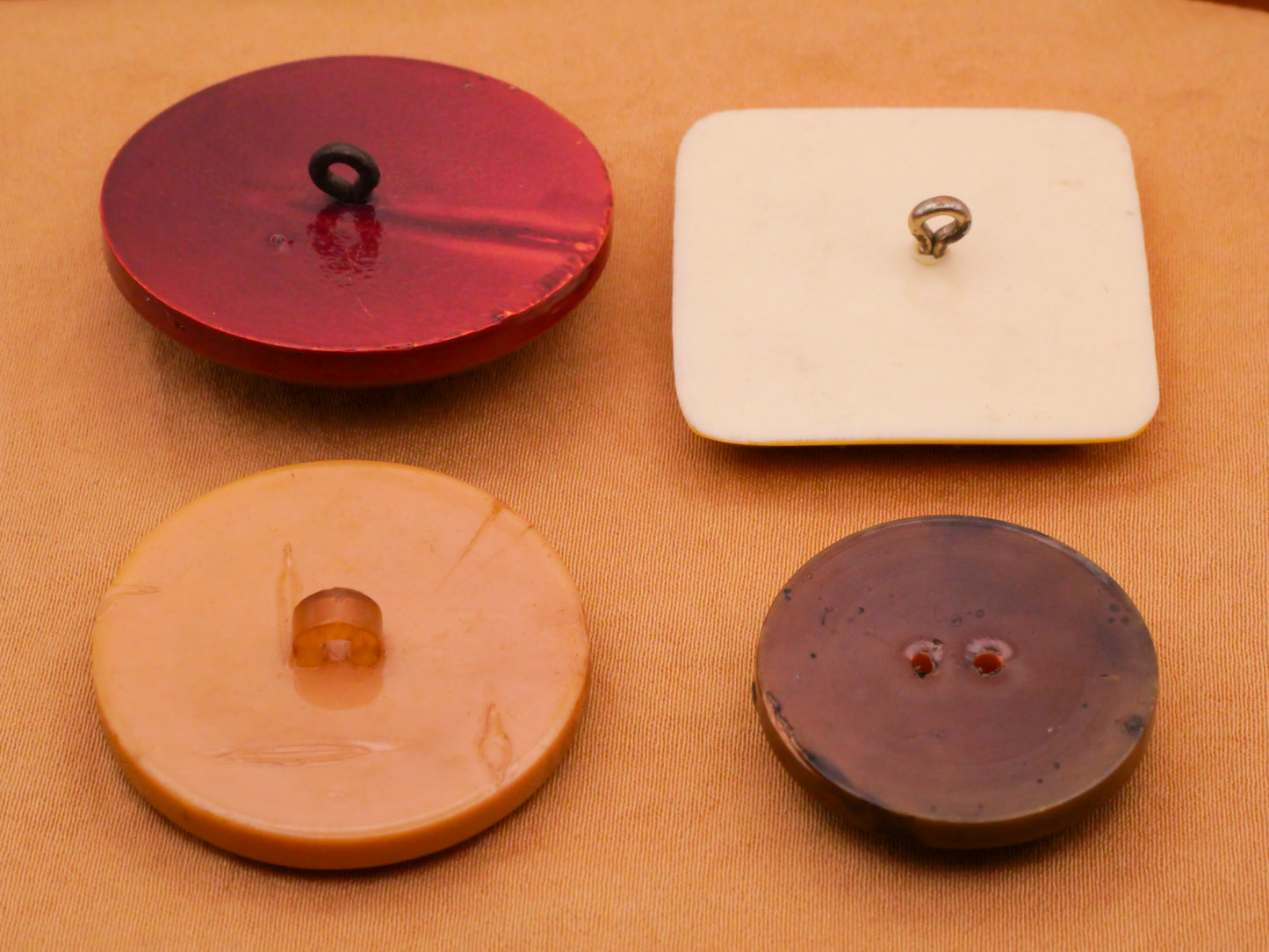 Rhinestone Eye X Celluloid Early Plastic Vintage Button Various 24-34mm
