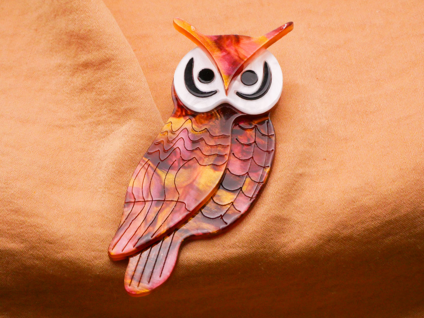 Mushroom Owl Extra-Large Acrylic Plastic Button Various 31-67mm