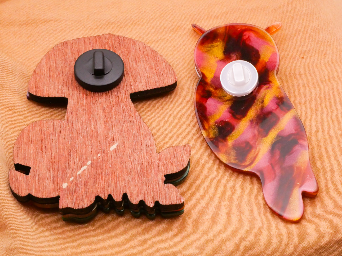 Mushroom Owl Extra-Large Acrylic Plastic Button Various 31-67mm