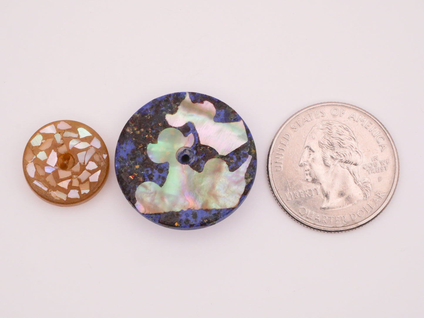 Composition Mother of Pearl Antique Whistle Button Various 16-27mm