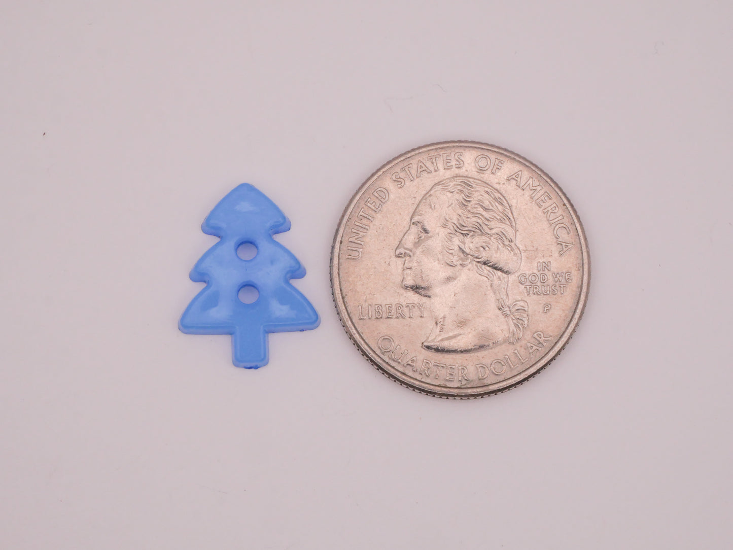 Tree Colorful Bright Plastic Set of Twenty Buttons 13x17mm