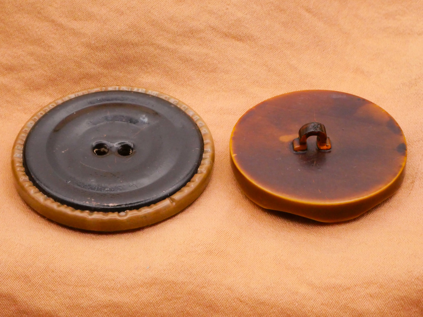 Snowflake Celluloid Early Plastic Large Button Various 32-37mm
