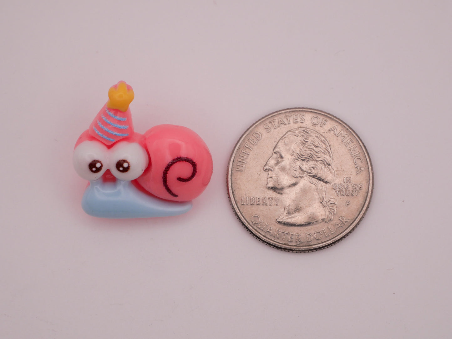 Snail Birthday Party Hat Plastic Button 23x24mm