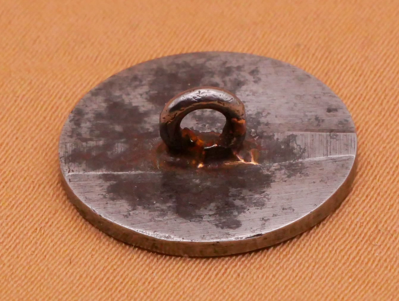 Snowflake Antique Polished Metal Button 16mm