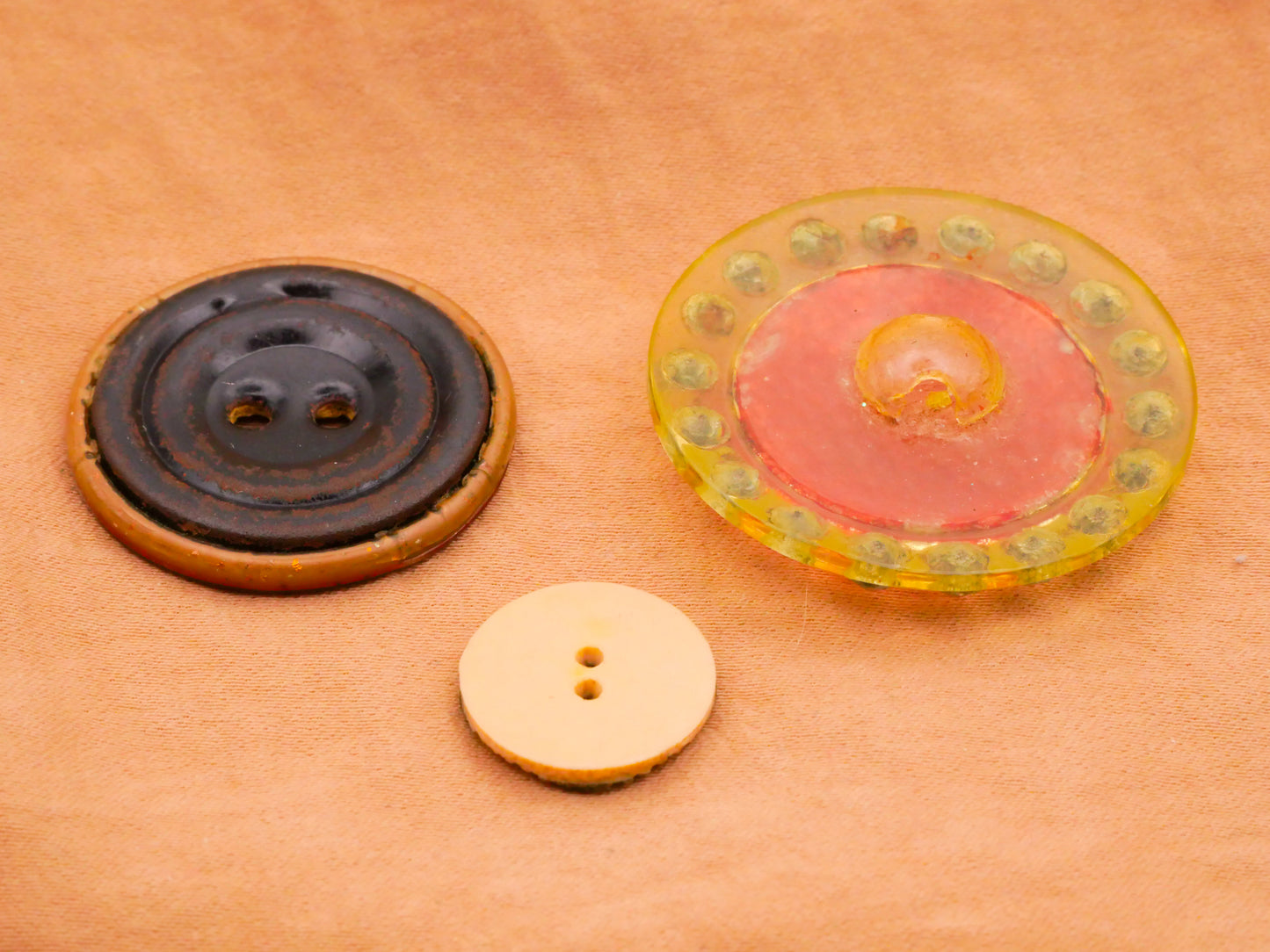 Glitter Rhinestone Celluloid Casein Early Plastic Button Various 15-33mm