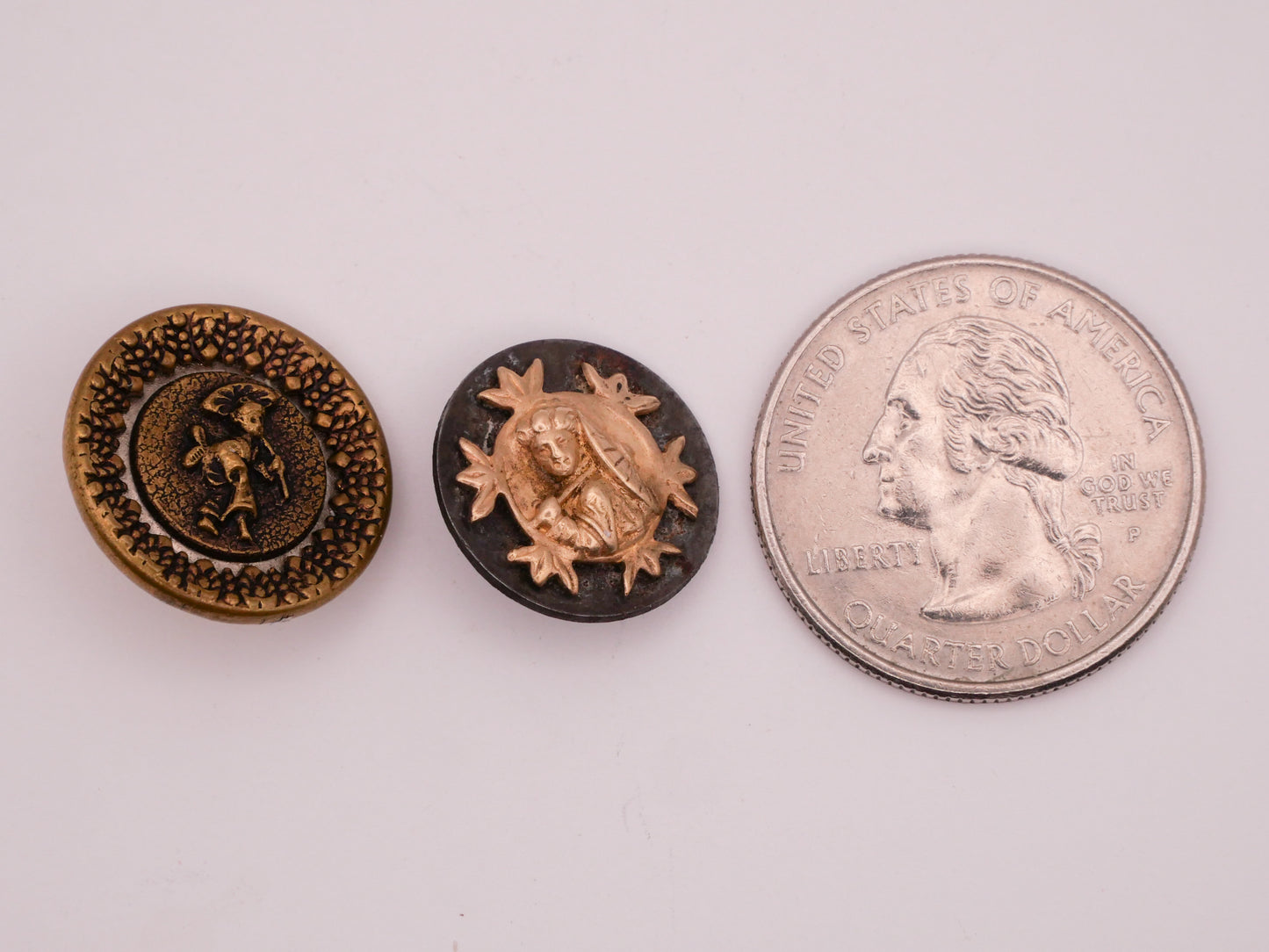 Parasol Umbrella Asian Woman Victorian Button Various 16-18mm