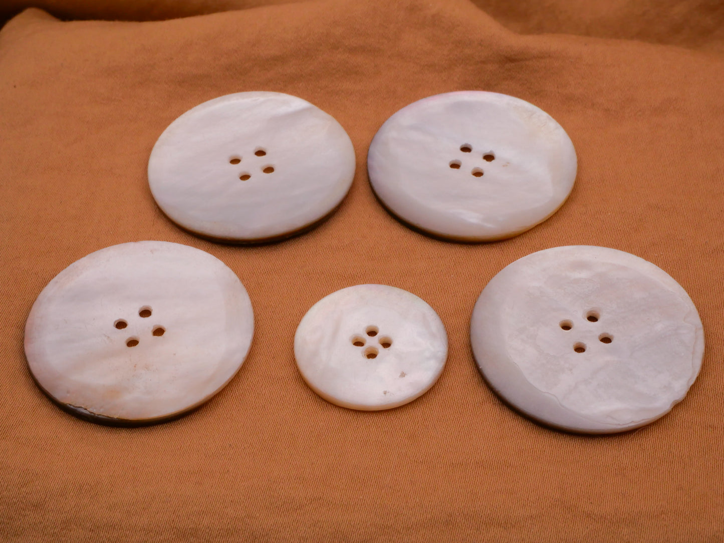 Crescent Moon Carved Smoky Purple Mother of Pearl Shell Button Various 22-33mm