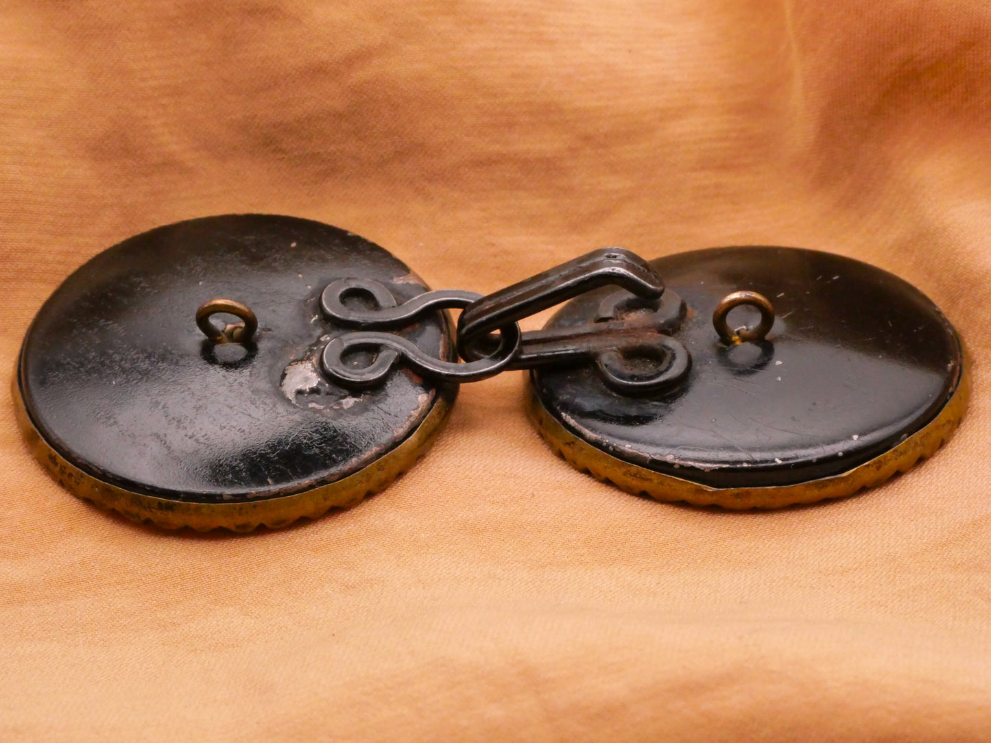 Fairy Victorian Cape Cloak Clasp Buckle Buttons 36x78mm