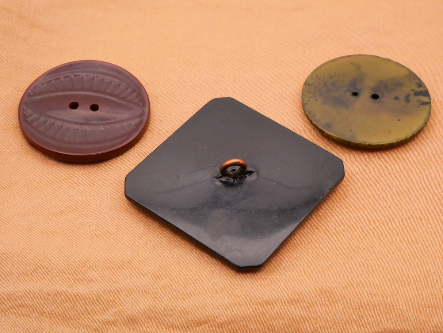 Eye Design Celluloid Early Plastic Button Various 28-35mm