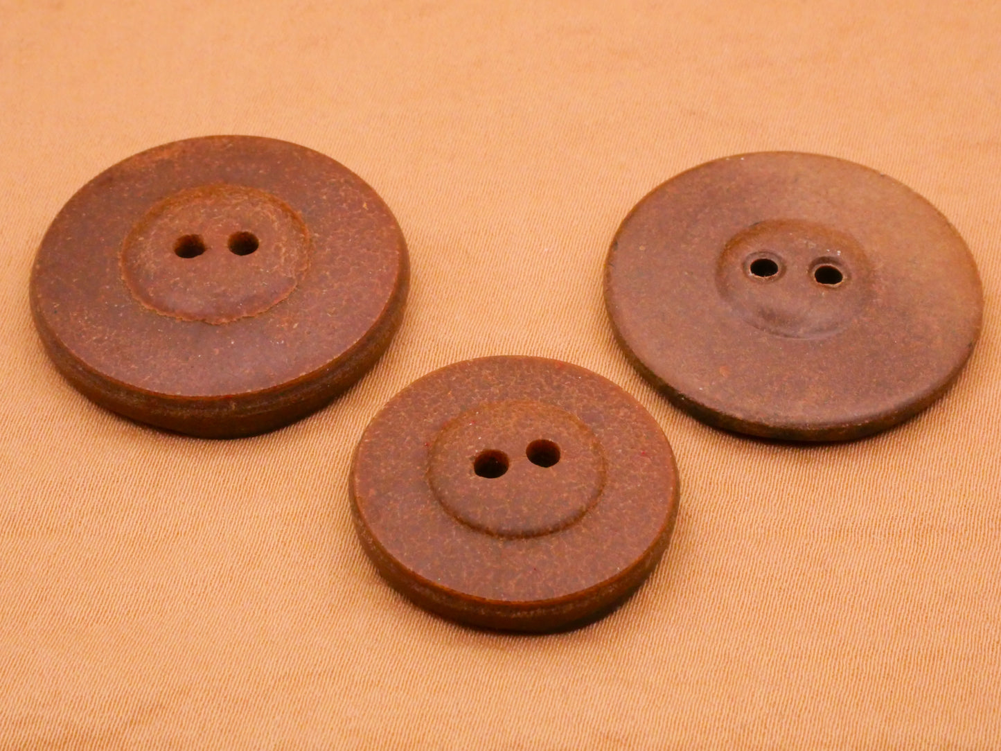 Two-Tone Composition Plastic Vintage Button Various 23-29mm