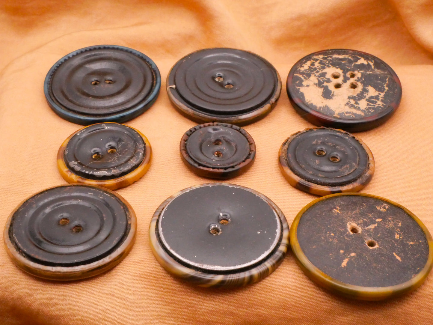 Animal Print Celluloid Tight Top Early Plastic Button Various 23-37mm