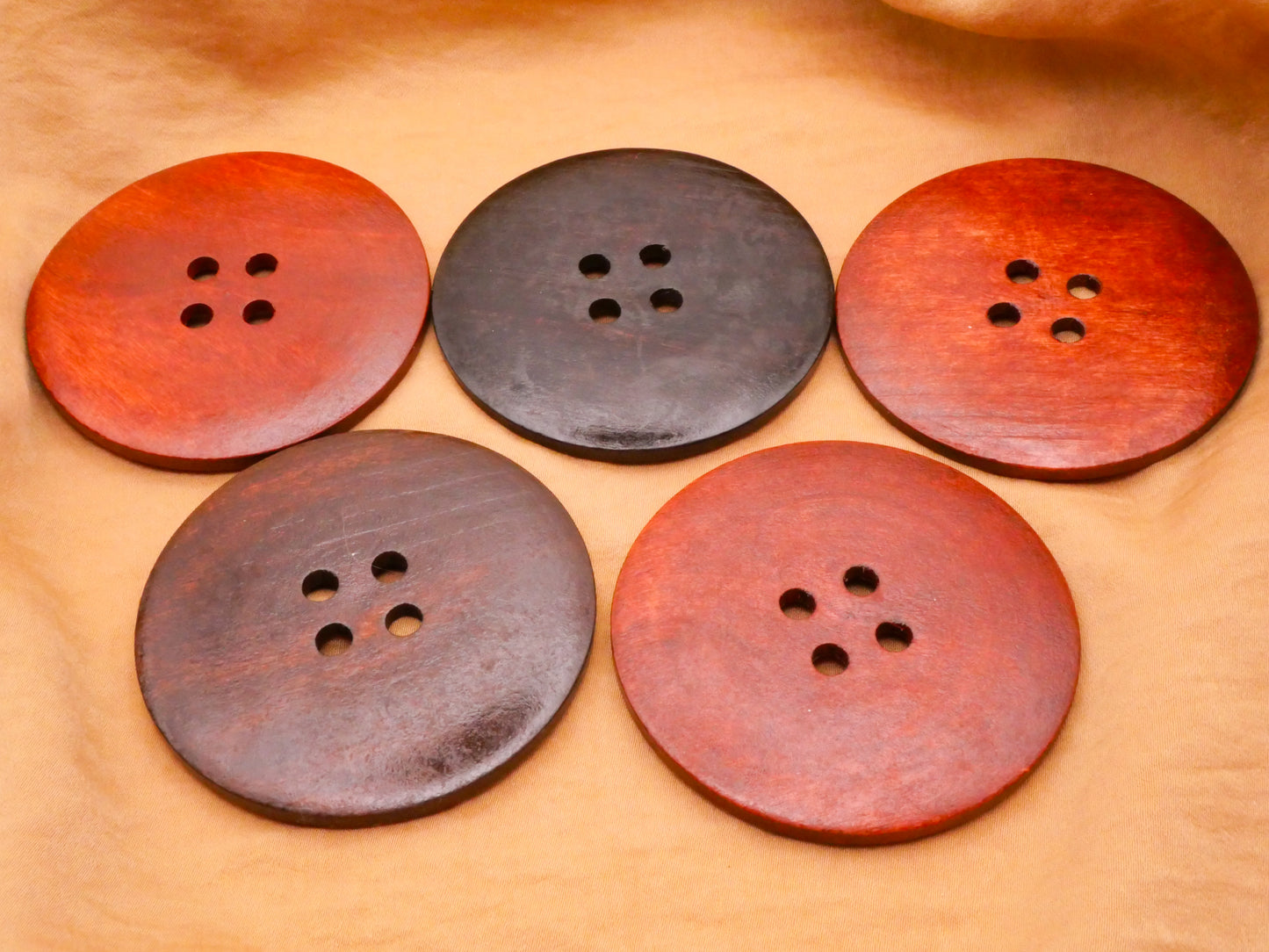 Tribal Design Wood Extra-Large Button Various 60mm