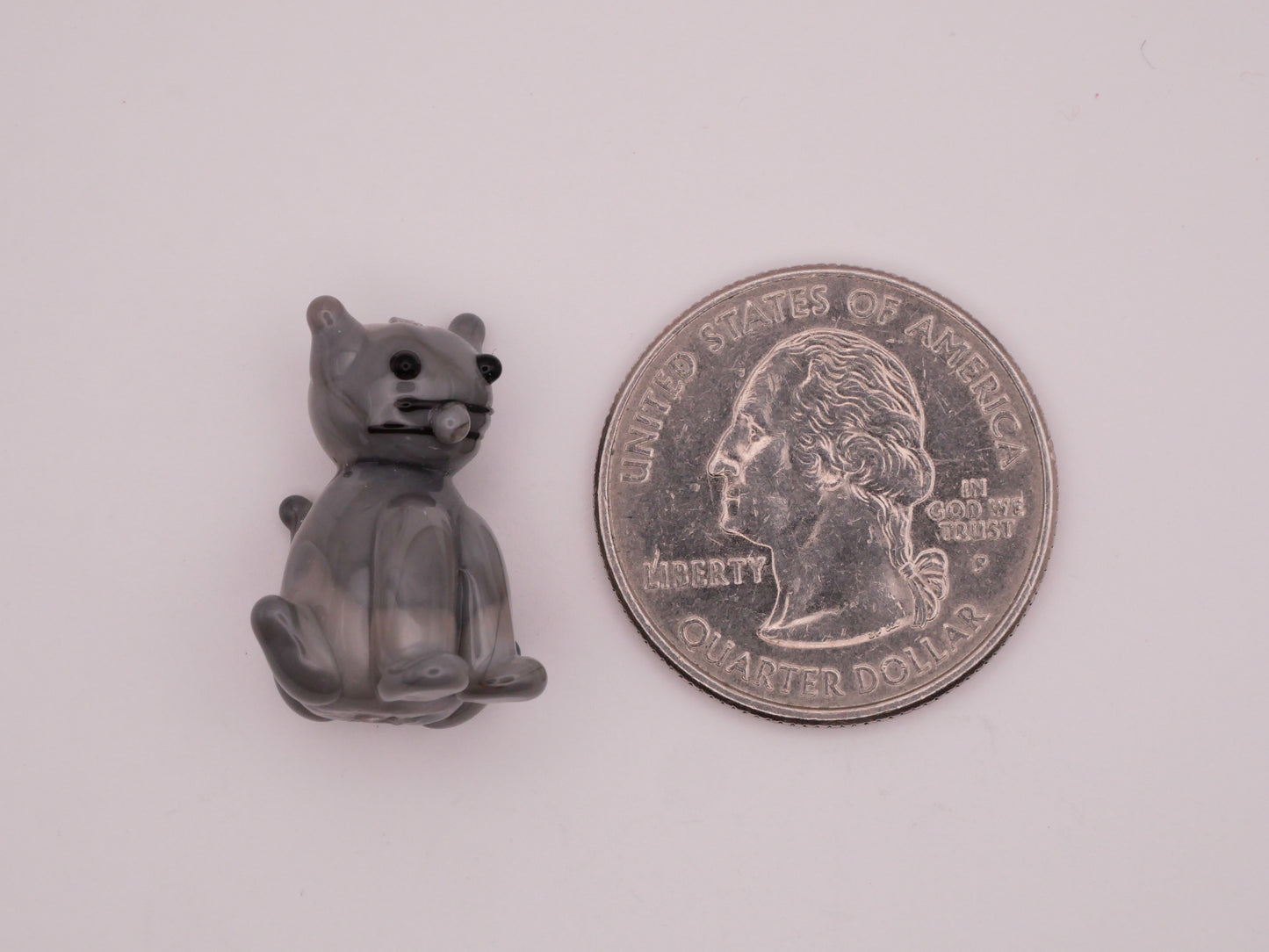 Cat Kitty Lampwork Glass Bead Embellishment Various 16x22mm