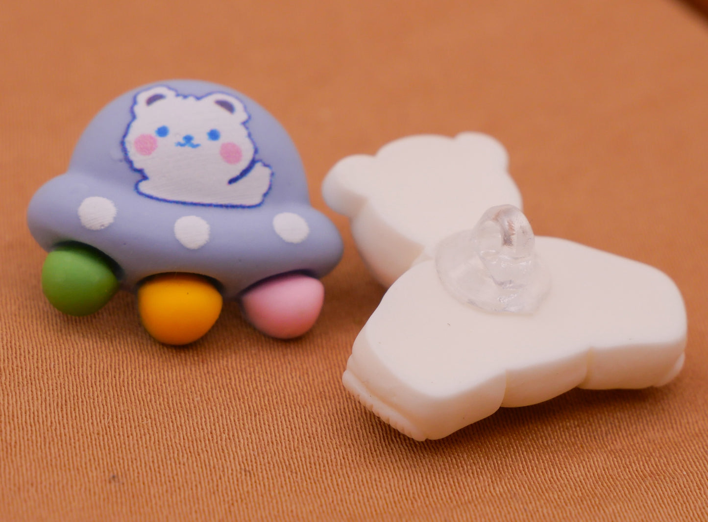 Astronaut Planet UFO Plastic Assorted Set of Four Buttons 14-26mm