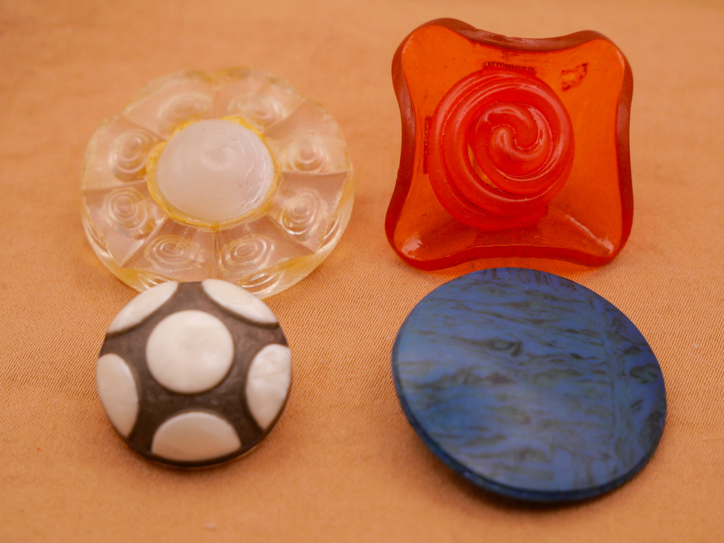 Space Inspired Celluloid Early Plastic Button Various 19-29mm