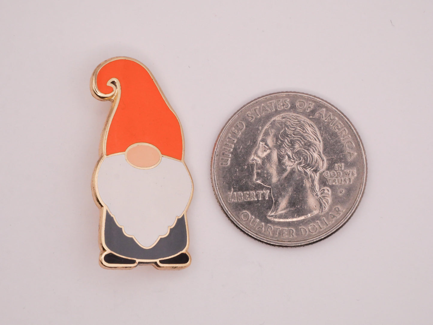 Garden Gnome Colorful Enamel Metal Button Various 17x33mm