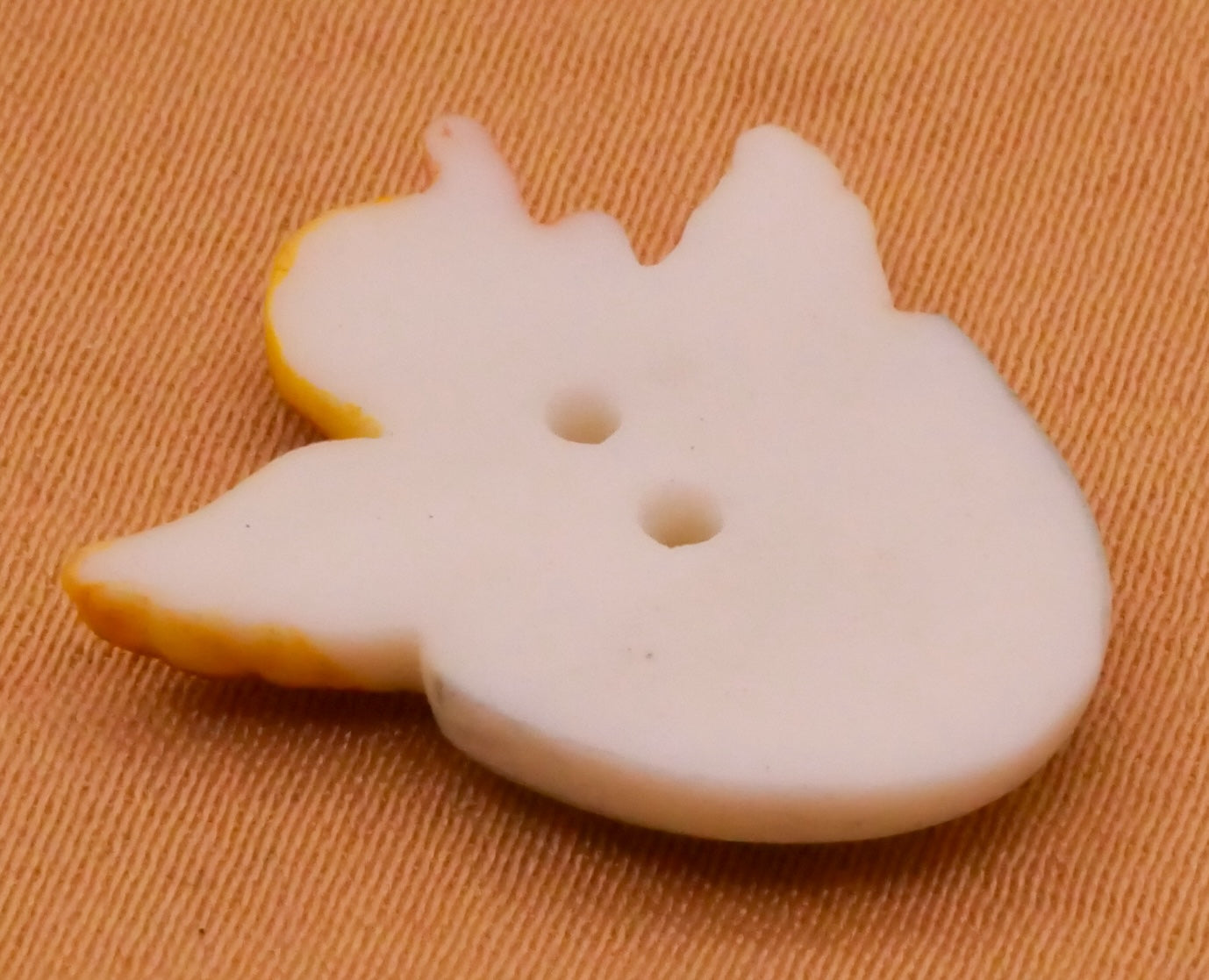 Chick or Baby Duck Hatching Egg Hand-Painted Porcelain Ceramic Button 19x20mm