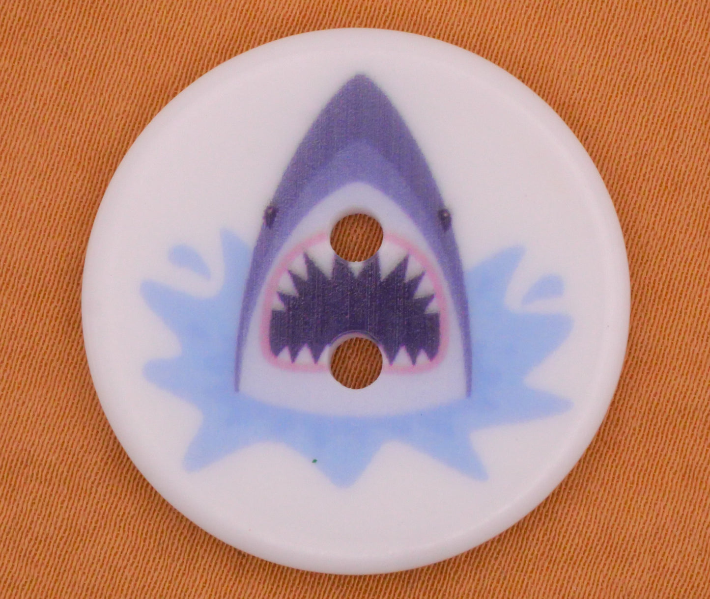 Jaws Shark Movie Plastic Sew-Thru Button 30mm
