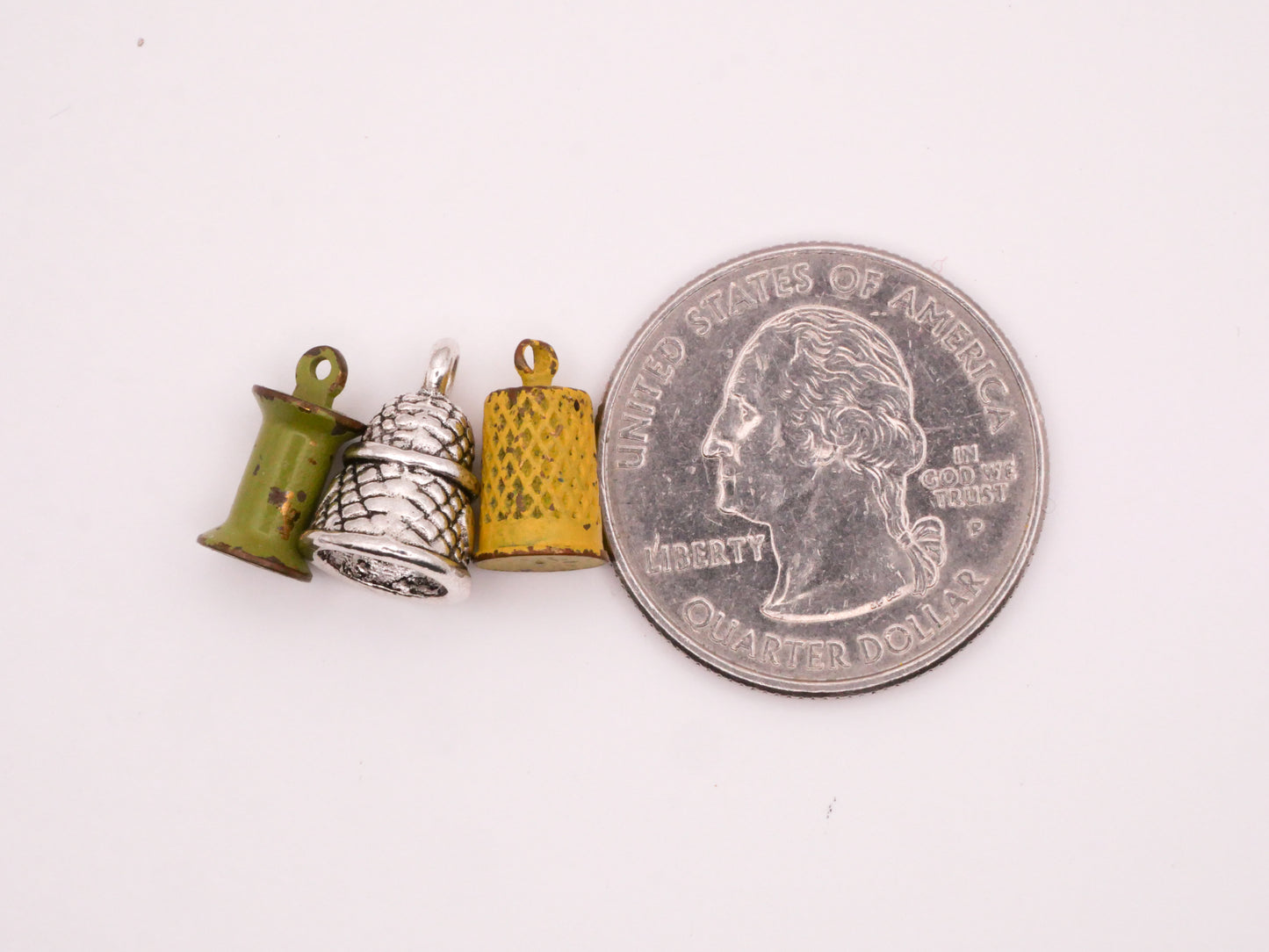 Sewing Theme Metal Charm Embellishment 6-13mm