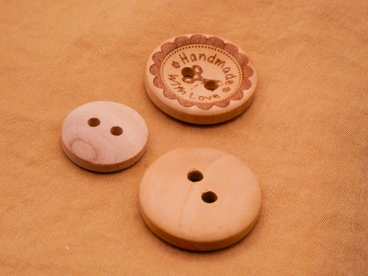 Handmade With Love Sewing Themed Assorted Set of Ten Buttons 15-20mm