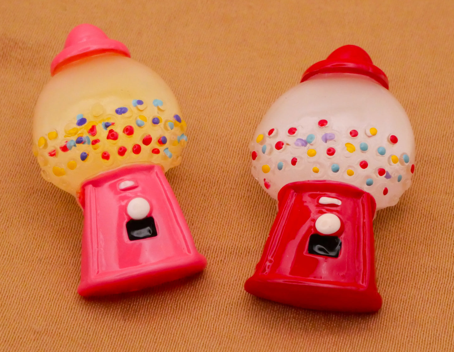 Bubble Gum Ball Machine Retro Plastic Button Various 17x32mm