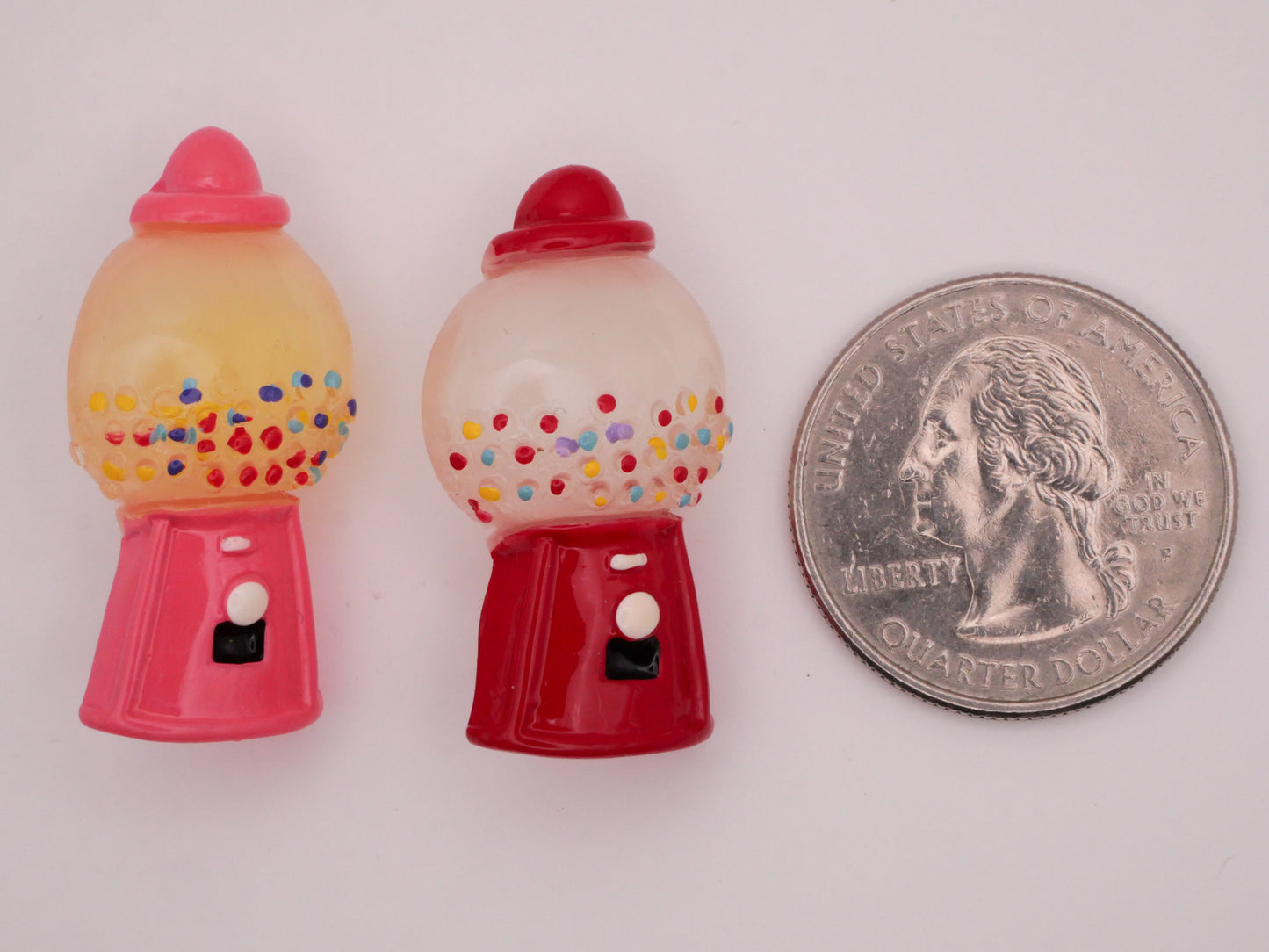 Bubble Gum Ball Machine Retro Plastic Button Various 17x32mm