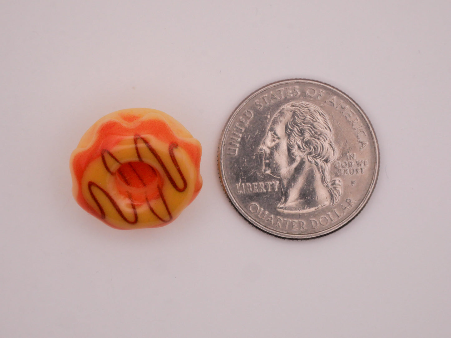 Donut Decorated Plastic Assorted Set of Three Buttons 20mm