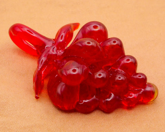 Grape Bunch Handmade Glass Vintage Pendant Ornament Decor 34x53mm