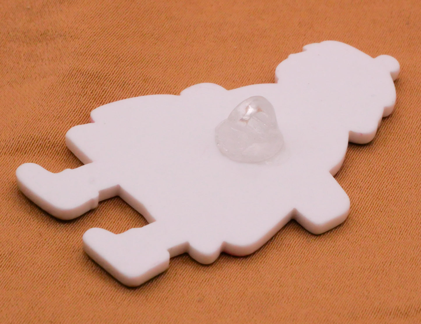 Parisian French Girl Beret Baguette Bread Large Plastic Button 30x49mm