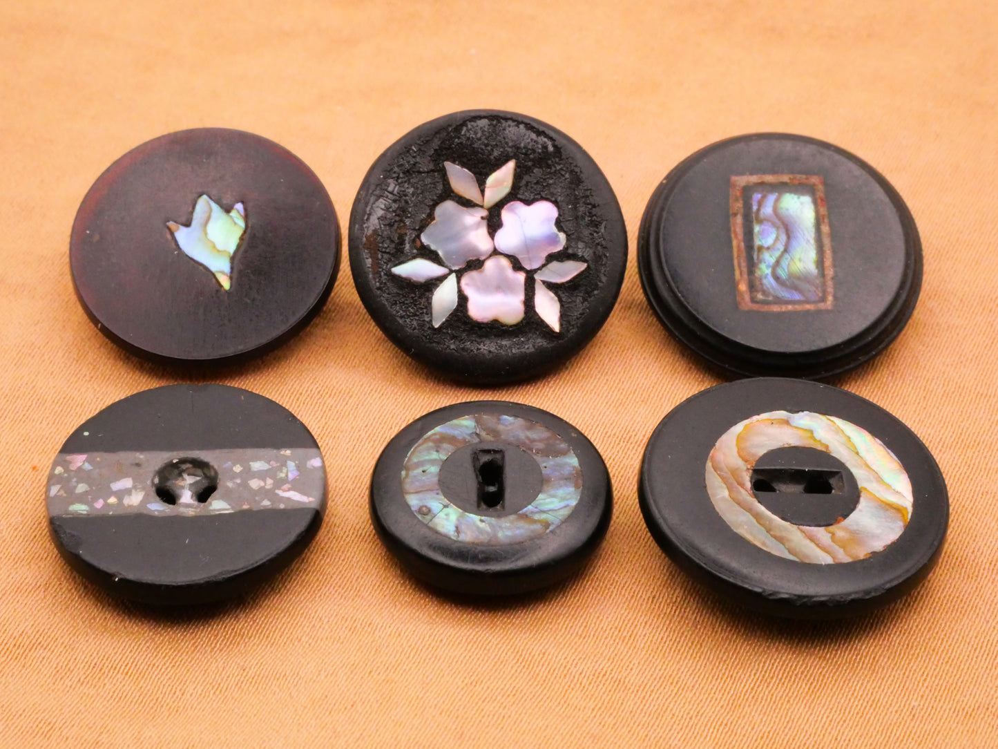 Mother of Pearl Inlay Composition or Horn Button Various 16-20mm