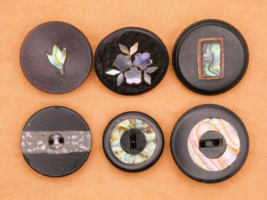 Mother of Pearl Inlay Composition or Horn Button Various 16-20mm