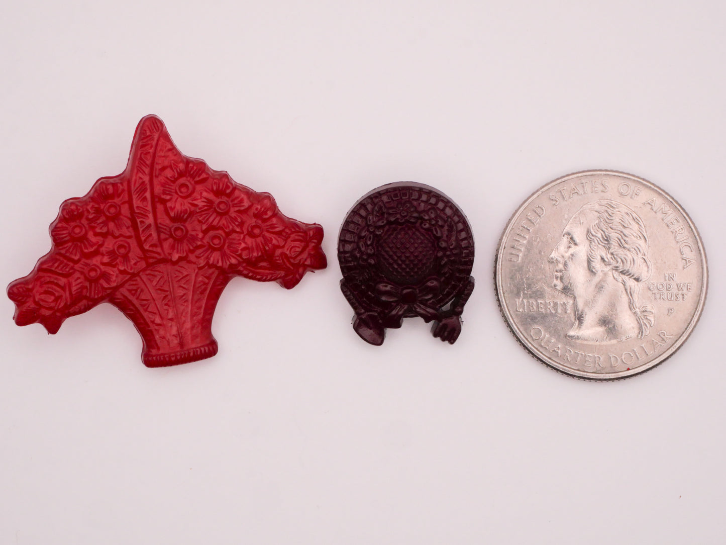 Flower Basket or Gardening Hat Plastic Button Various 15-36mm